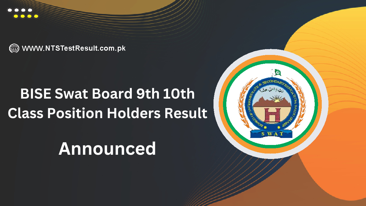 BISE Swat Board 9th 10th Class Position Holders Result