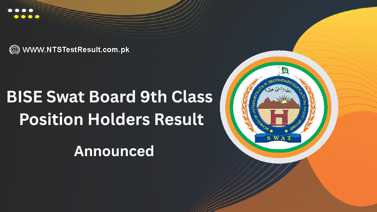BISE Swat Board 9th Class Position Holders Result